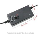 3V-12V 2A AC To DC Adjustable Voltage Power Adapter Universal Power Supply Display Screen Power Switching Charger  Plug Type:US