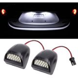 2 PCS DC 12V 3W 150LM 6000K LED License Plate Light 18LEDs SMD-4014 Bulbs Lamps for Chevrolet