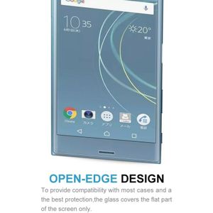 For Sony Xperia XZs 0.33mm 9H Surface Hardness 3D Curved Full Screen Tempered Glass Screen Protector(Transparent)