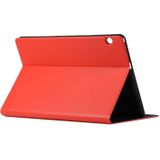 Universal Spring Texture TPU Protective Case for Huawei MediaPad T5  with Holder(Red)