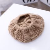 C0064 hennep patroon kinderen gebreide baret wollen cap herfst en winter warme kinderen hoed  grootte: One Size (Beige)