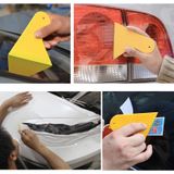 KANEED 10 PCS Car Window Wrapping Film Scraper Thickening Car Sticker Tool  Size: 11cm x 9.5cm
