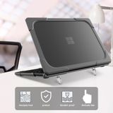 For Microsoft Surface Laptop 3 / 4 13.5 inch Cloth TPU + PC Two-color Anti-fall Laptop Protective Case(Grey)