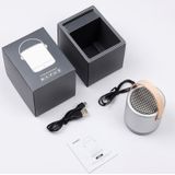 A056  Portable Outdoor Metal Bluetooth V4.1 Speaker with Mic  Support Hands-free & AUX Line In (Silver)