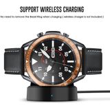 For Samsung Galaxy Watch 3 45mm Smart Watch Steel Bezel Ring  E Version(Rose Gold Ring White Letter)