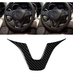 Car Carbon Fiber Steering Wheel Decorative Sticker for Mercedes-Benz