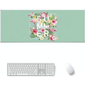 800x300x3mm Office Learning Rubber Mouse Pad Table Mat(2 Flamingo)