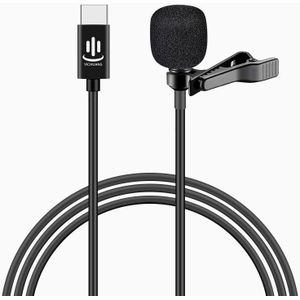 YICHUANG YC-LM10 USB-C / Type-C Intelligent Noise Reduction Condenser Lavalier Microphone  Cable Length: 1.5m