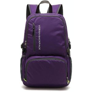 YOBAN Y-1448 Lightweight Outdoor Sports Folding Backpack Waterproof Cycling Hiking Camping Travel Backpack(Purple)