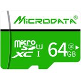 MICRODATA 64GB U3 Green and White TF(Micro SD) Memory Card