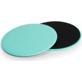2 Paris Pilates Yoga Sliding Plate Home Sports Abs Cocked Butt Fitness Foot Sliding Plate(Cyan)