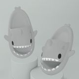 Shark Summer Couple Slippers Room EVA Cute Cartoon Sandals  Size: 42/43(Gray)