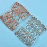 3 PCS Woman Elastic Magic DIY Vintage Headband Fashion Hair Maker Bun Hair Combs Metal Hairpins Hair Accessories(Coffee)