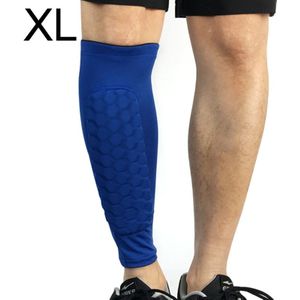 Football Anti-collision Leggings Outdoor Basketball Riding Mountaineering Ankle Protect Calf Socks Gear Protector  Size: XL