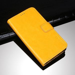 For Umidigi Bison GT idewei Crazy Horse Texture Horizontal Flip Leather Case with Holder & Card Slots & Wallet(Yellow)