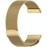 For Fitbit Versa 3 / Fitbit Magnetic Milano Replacement Strap  Size:Small Code(Golden)