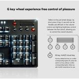 Ajazz AK35I Multimedia Knob Gaming Backlight Alloy Machinery Keyboard (Blue Axis)