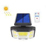 TG-TY085 Solar Outdoor Human Body Induction Wall Light Household Garden Waterproof Street Light wIth Remote Control  Spec: 96 COB Integrated