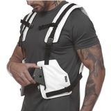 Multi-function Printing Tactical Vest Outdoor Protective Reflective Training Suit  Size: One Size(White)