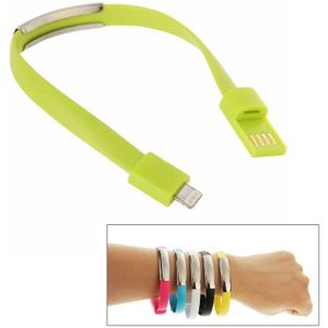 Wearable Bracelet Sync Data Charging Cable  For iPhone 6 & iPhone 5S & iPhone 5C &iPhone 5  Length: 24cm(Green)