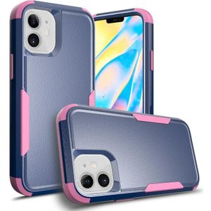TPU + PC Shockproof Protective Case For iPhone 12 mini(Royal Blue + Pink)