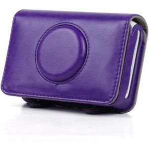 Solid Color PU Leather Case for Polaroid Snap Touch Camera (Purple)