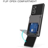For Samsung Galaxy Note20 Scratch-Resistant Shockproof Heavy Duty Rugged Armor Protective Case with Card Slot(Dark Grey)