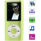 1.8 inch TFT Screen Metal MP4 Player with TF Card Slot  Support Recorder  FM Radio  E-Book and Calendar(Green)