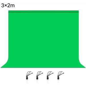 PULUZ 3m x 2m Photography Background 120g Thickness Photo Studio Background Cloth Backdrop(Green)