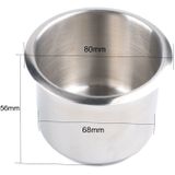 Stainless Steel Drop-in Cup Holder Table Drink Holder for RV Car Truck Camper  Size: 6.8 x 5.6cm