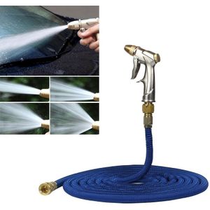 75FT 7.5m Car High Pressure Washing Tool Telescopic Water Pipe Set(Blue)