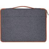 13.3 inch Fashion Casual Polyester + Nylon Laptop Handbag Briefcase Notebook Cover Case  For Macbook  Samsung  Lenovo  Xiaomi  Sony  DELL  CHUWI  ASUS  HP (Grey)