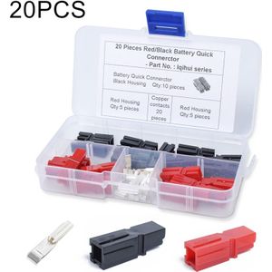 Anderson 20 PCS 30Amp Car Battery Quik Connector Powerpole Electrical Connector Plug for Golf Trolley / Trailer / RV