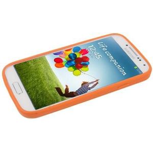 Luxury Bling Diamond  Silicon Case for Galaxy S IV / i9500(Orange)