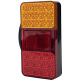 2 PCS Trailer / Truck G-type Long Strip 24LEDs Tail Light with License Plate Light Set