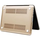 Frosted Hard Protective Case for Macbook Pro Retina 15.4 inch A1398 (Gold)