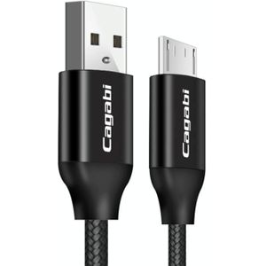 Cagabi N1 1m 2.4A Aviation Aluminum Alloy + Nylon USB to Micro USB Data Sync Fast Charging Cable  for Samsung Galaxy S7 & S7 Edge / LG G4 / Huawei P8 / Xiaomi Mi4 and other Smartphones