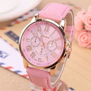 Vrouwen en mannen mode Quartz horloges lederen sport Casual horloge