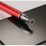 Universal 2 in 1 Multifunction Round Thin Tip Capacitive Touch Screen Stylus Pen  For iPhone  iPad  Samsung  and Other Capacitive Touch Screen Smartphones or Tablet PC(Red)