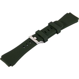 For Samsung Gear S3 Classic Smart Watch Silicone Watchband Length: about 22.4cm(Army Green)