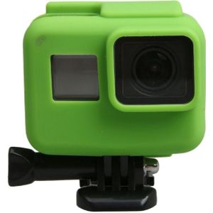 Original for GoPro HERO5 Silicone Border Frame Mount Housing Protective Case Cover Shell(Green)