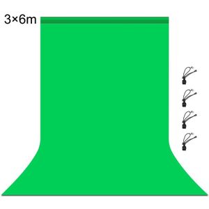 PULUZ 3m x 6m Photography Background 120g Thickness Photo Studio Background Cloth Backdrop (Green)