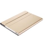 A870 For Samsung Galaxy Tab S7 T870/T875 11 inch Detachable Bluetooth Keyboard Ultrathin Horizontal Flip Leather Case with Holder & Elastic Band(Gold)