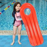 Children Water Inflatable Floating Row Surfboard  Size: 114 x 60cm(Red Flower)