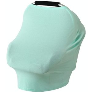 Multifunctional Cotton Nursing Towel Safety Seat Cushion Stroller Cover(Light Green)