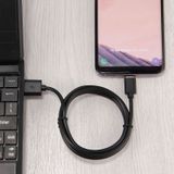 1m USB-C / Type-C to USB 2.0 Data / Charger Cable  For Galaxy S8 & S8 + / LG G6 / Huawei P10 & P10 Plus / Oneplus 5 / Xiaomi Mi6 & Max 2 /and other Smartphones(Black)