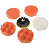 7 in 1 Buffing Pad Set Thread Auto Car Polishing Pad Kit for Car Polisher  Size:3 inch