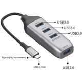 Onten 95118U 4 in 1 USB-C / Type-C to 4 USB 3.0 Ports Multifunctional HUB Converter Docking Station