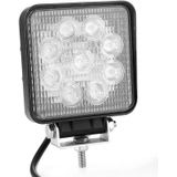 27W Bridgelux 2150lm 9 LED White Light Floodlight Engineering Lamp / Waterproof IP67 SUVs Light  DC 10-30V(Black)