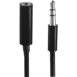 3.5mm Male to Female Jack Coiled Earphone Cable / Spring Cable  Length: 20cm (can be extended up to 80cm)(Black)